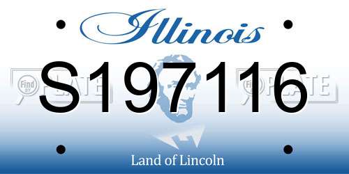 S197116 Illinois License Plate