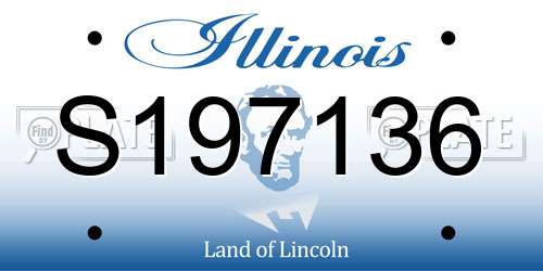 S197136 Illinois License Plate