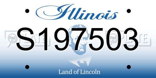 S197503 Illinois License Plate