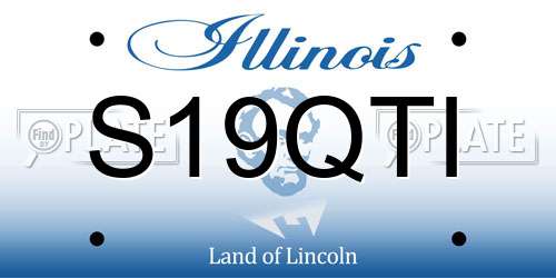 S19QTI Illinois License Plate
