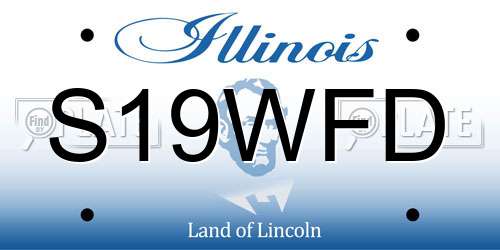 S19WFD Illinois License Plate
