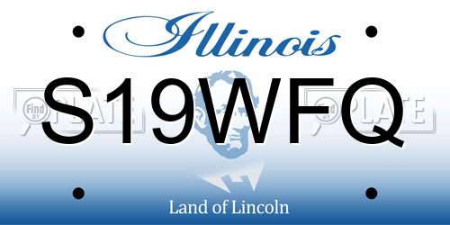 S19WFQ Illinois License Plate