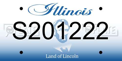 S201222 Illinois License Plate