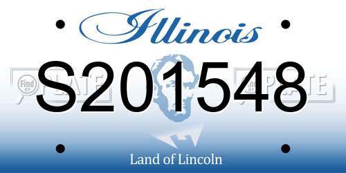 S201548 Illinois License Plate