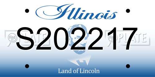 S202217 Illinois License Plate
