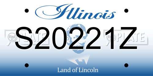 S20221Z Illinois License Plate
