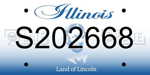 S202668 Illinois License Plate
