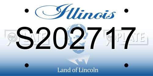 S202717 Illinois License Plate