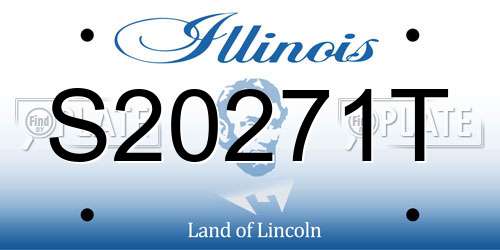 S20271T Illinois License Plate