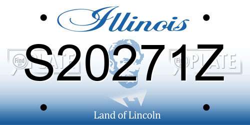 S20271Z Illinois License Plate