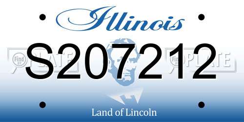 S207212 Illinois License Plate