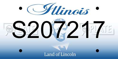 S207217 Illinois License Plate
