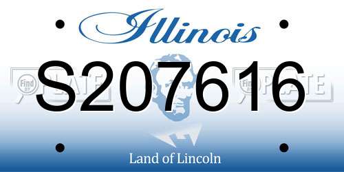 S207616 Illinois License Plate