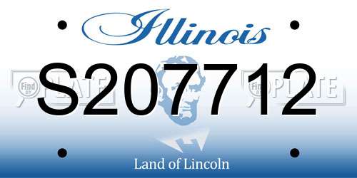 S207712 Illinois License Plate