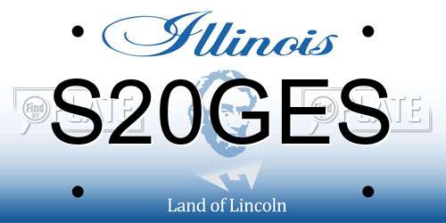 S20GES Illinois License Plate