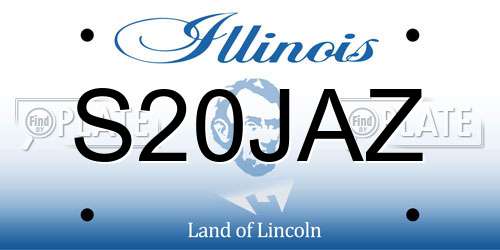 S20JAZ Illinois License Plate