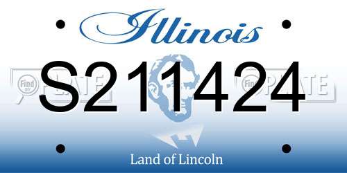 S211424 Illinois License Plate