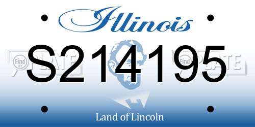 S214195 Illinois License Plate