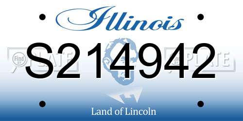 S214942 Illinois License Plate