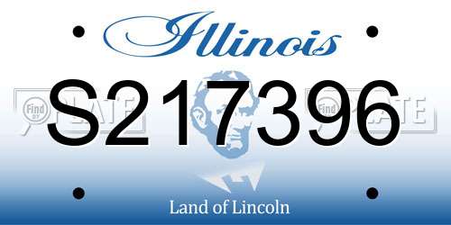 S217396 Illinois License Plate