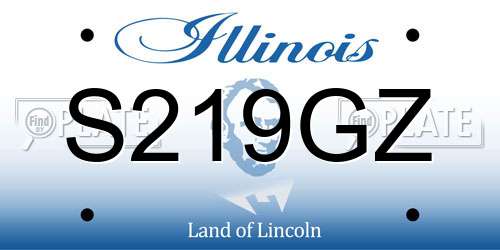 S219GZ Illinois License Plate