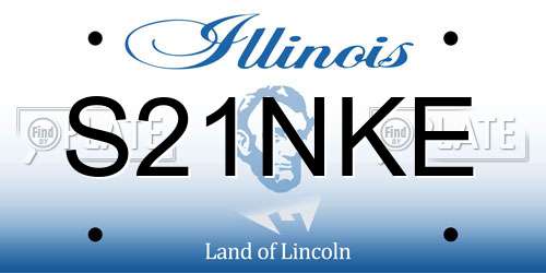 S21NKE Illinois License Plate