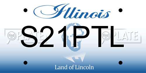 S21PTL Illinois License Plate
