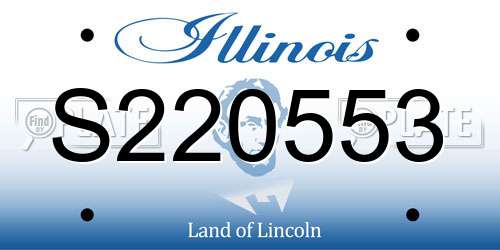 S220553 Illinois License Plate