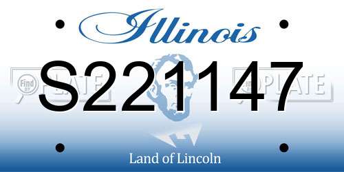 S221147 Illinois License Plate