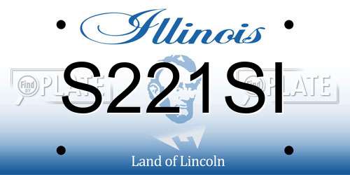 S221SI Illinois License Plate