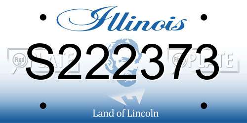 S222373 Illinois License Plate
