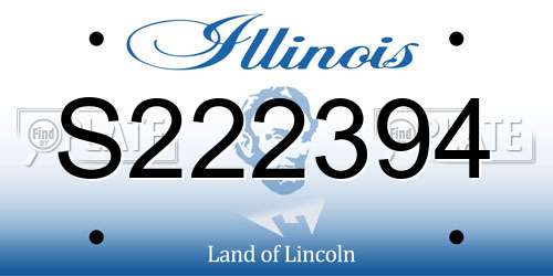 S222394 Illinois License Plate