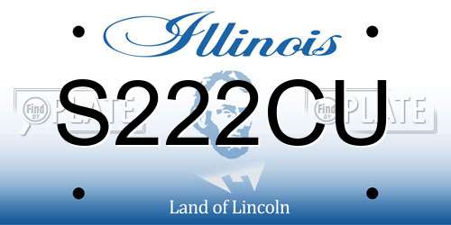 S222CU Illinois License Plate