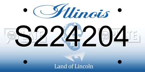 S224204 Illinois License Plate