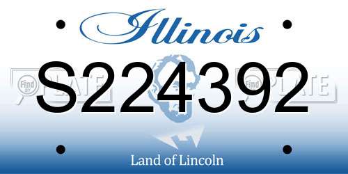 S224392 Illinois License Plate