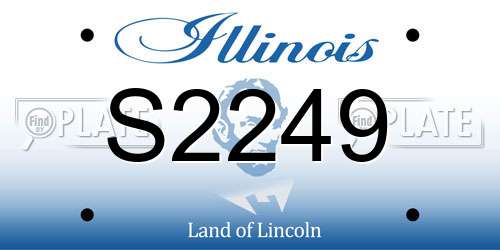 S2249 Illinois License Plate