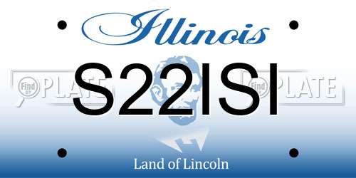 S22ISI Illinois License Plate