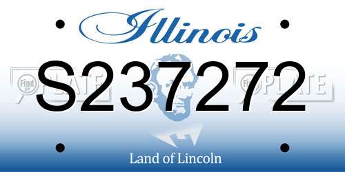 S237272 Illinois License Plate