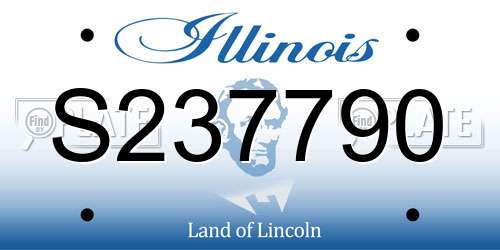S237790 Illinois License Plate