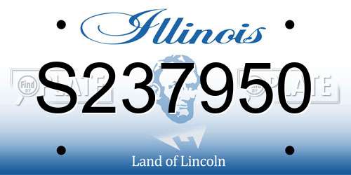 S237950 Illinois License Plate