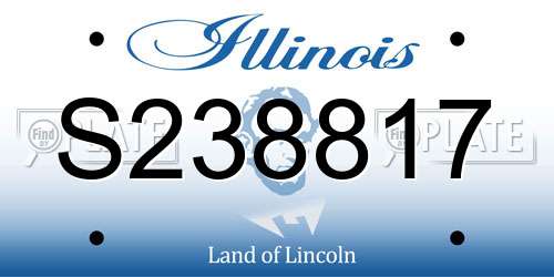 S238817 Illinois License Plate