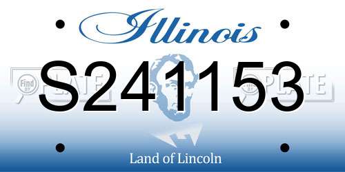 S241153 Illinois License Plate