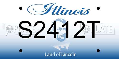 S2412T Illinois License Plate