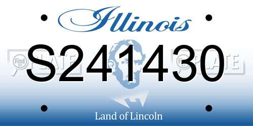 S241430 Illinois License Plate