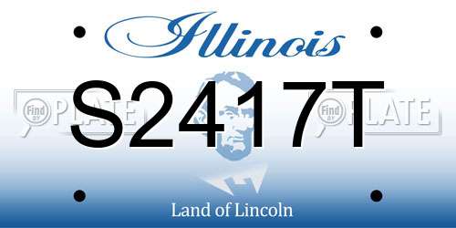S2417T Illinois License Plate