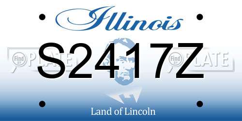 S2417Z Illinois License Plate