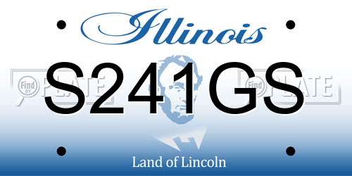 S241GS Illinois License Plate