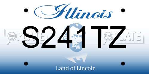 S241TZ Illinois License Plate