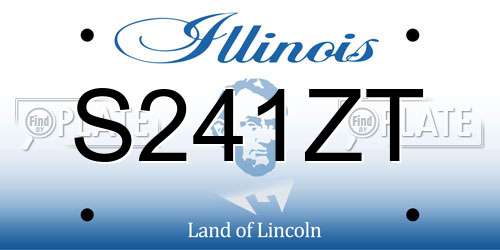 S241ZT Illinois License Plate