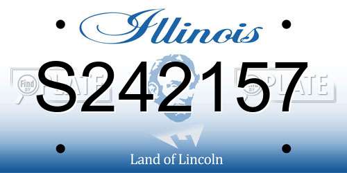 S242157 Illinois License Plate